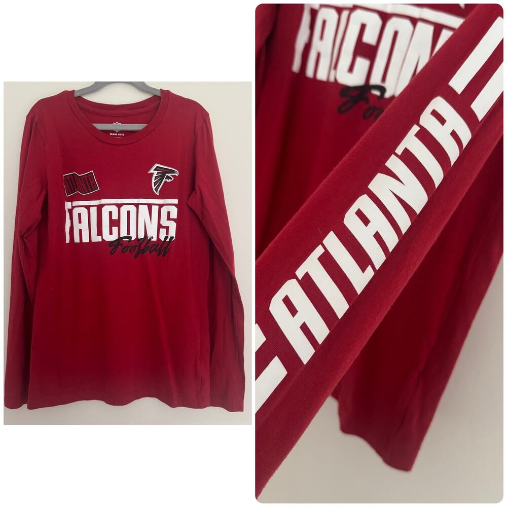 NFL Atlanta Falcons Long Sleeve Tee in Red
